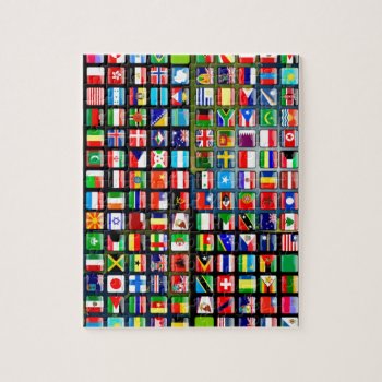 Flags Of The World Jigsaw Puzzle by Angel86 at Zazzle