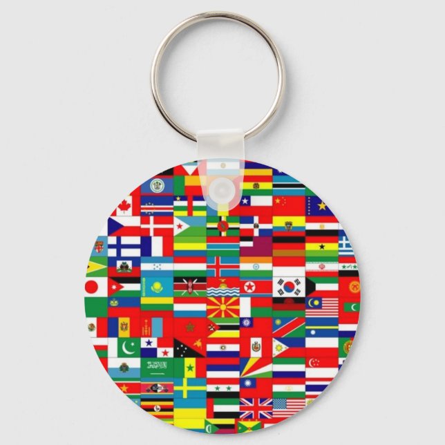 FLAGS OF THE WORLD KEYCHAIN (Front)