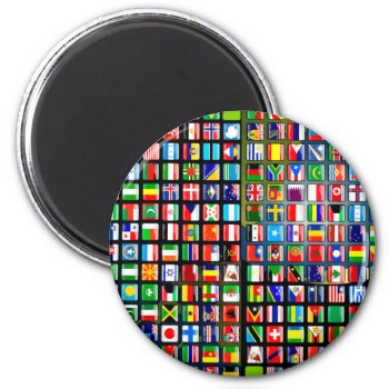 Flags Of The World Magnet by Angel86 at Zazzle