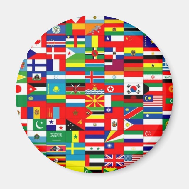 FLAGS OF THE WORLD MAGNET (Front)