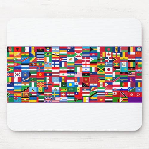 Flags of the World Mouse Pad