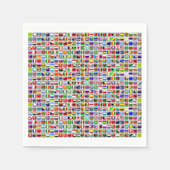 Flags of the World Napkins Zazzle
