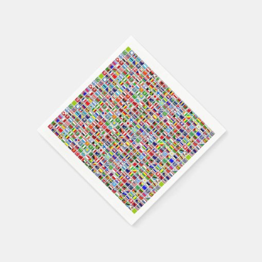 Flags of the World Napkins Zazzle