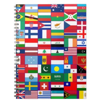 Flags Of The World Notebook by Angel86 at Zazzle