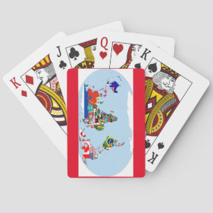 Flags of the world playing cards