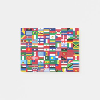 Flags Of The World Post-it Notes by Angel86 at Zazzle