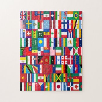 Flags Of The World Puzzle by Angel86 at Zazzle