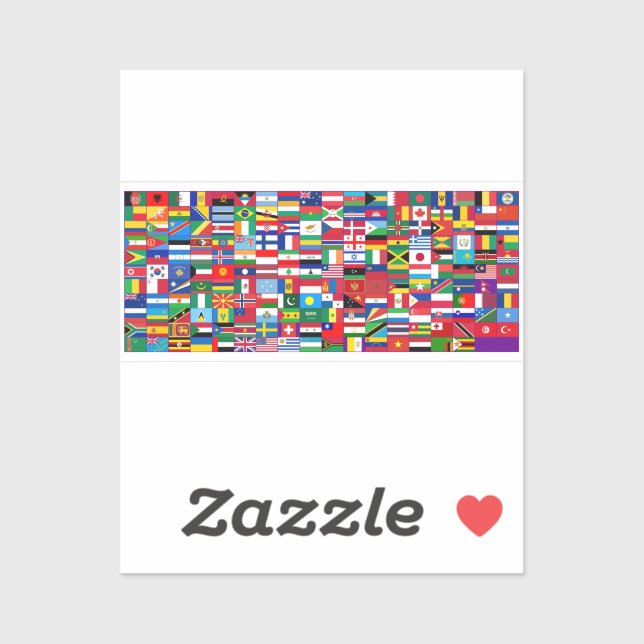 Flags of the World Sticker (Sheet)
