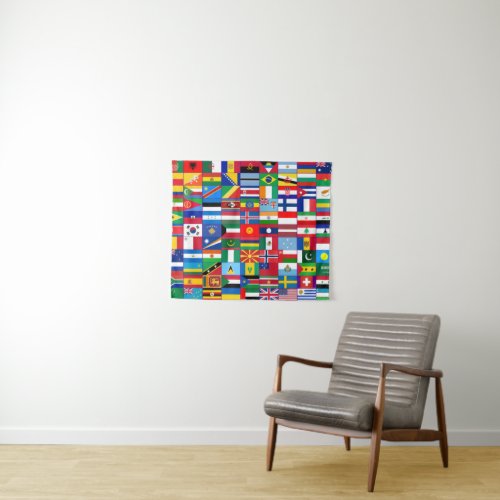 Flags of the World Tapestry