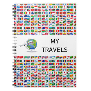 Flags of the World Travel Design Notebook