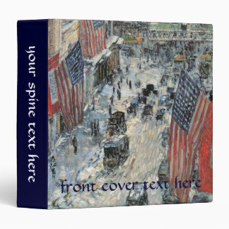 Flags on 57th Street by Frederick Childe Hassam Binder