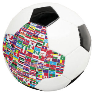 flags soccer ball