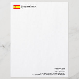 Flags - Spain Letterhead