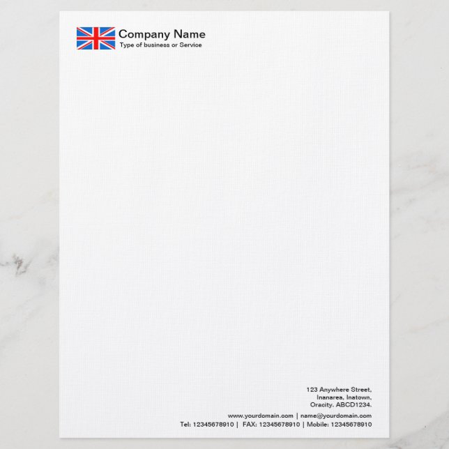 Flags - UK Letterhead (Front)