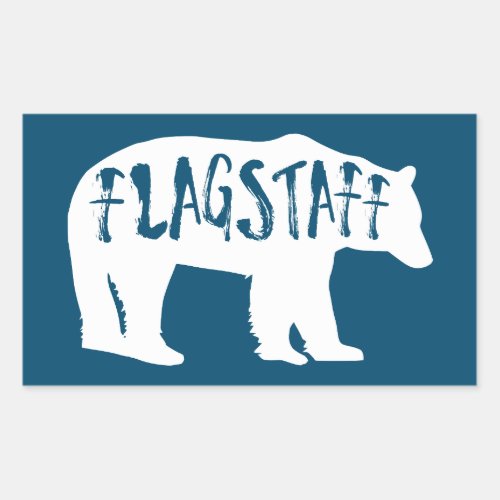 Flagstaff Arizona Bear Rectangular Sticker