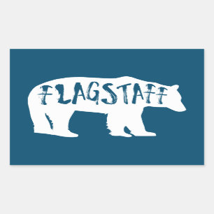 Flagstaff Arizona Bear Rectangular Sticker