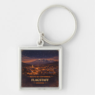 Flagstaff Arizona Century Road Trip Nightfall Keychain