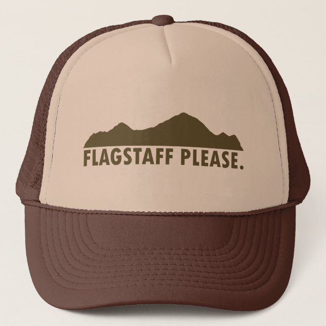 Flagstaff Arizona Please Trucker Hat (Front)