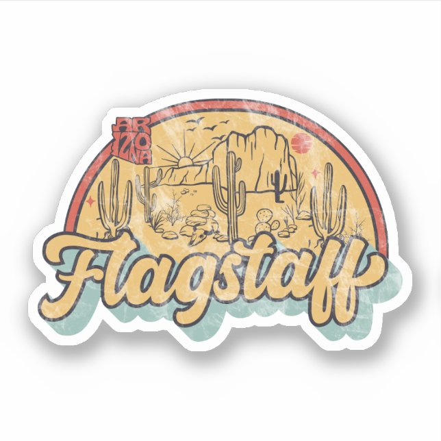 Flagstaff, Arizona  Sticker (Front)