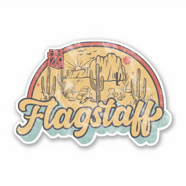 Flagstaff, Arizona  Sticker (Front)