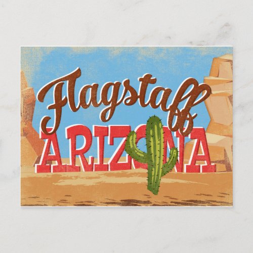 Flagstaff Arizona Vintage Travel Postcard