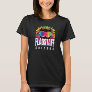 Flagstaff Cool Cat w Ski Goggles Flagstaff Rainbow T-Shirt