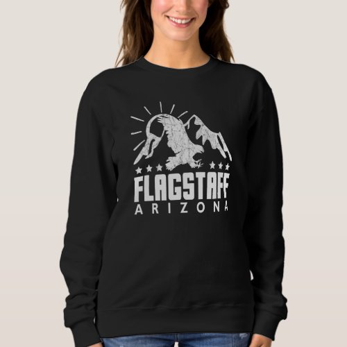 Flagstaff Eagle Soaring Cool Flagstaff Classic Bir Sweatshirt