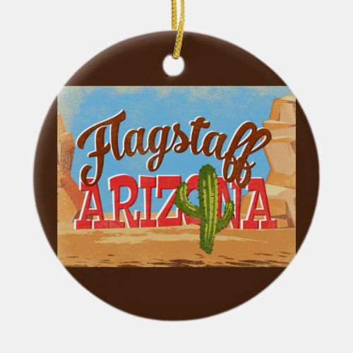 Flagstaff Ornament Arizona Desert Vintage