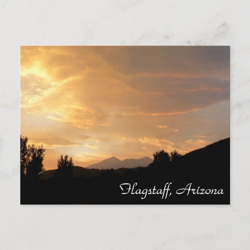Flagstaff Sunset Postcard