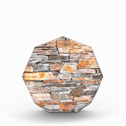Flagstone  natural stone pattern  bricks acrylic award