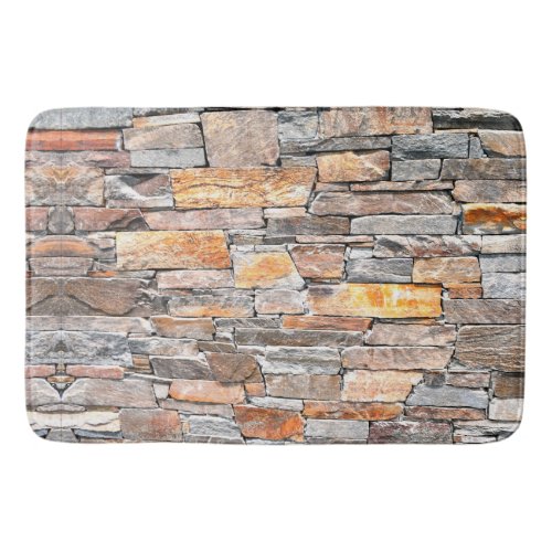 Flagstone  natural stone pattern  bricks   bath mat