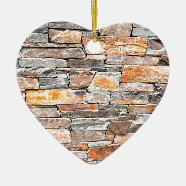 Flagstone | natural stone pattern | bricks ceramic ornament (Front)
