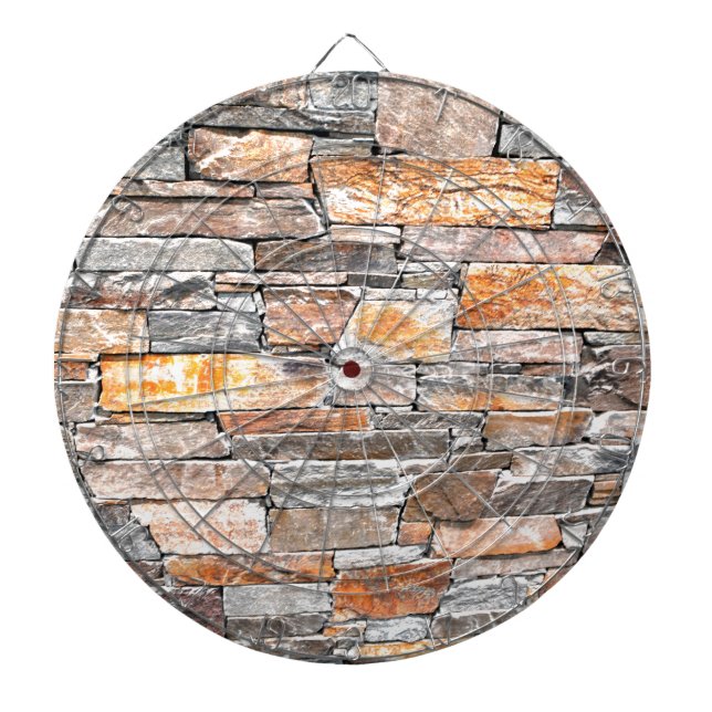 Flagstone | natural stone pattern | bricks dart board (Front)