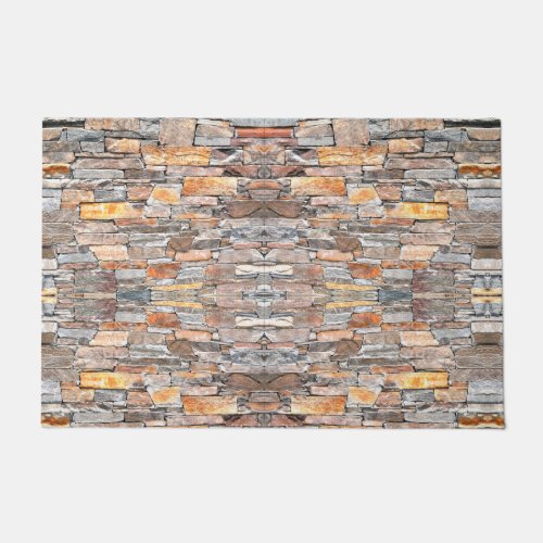 Flagstone  natural stone pattern  bricks doormat