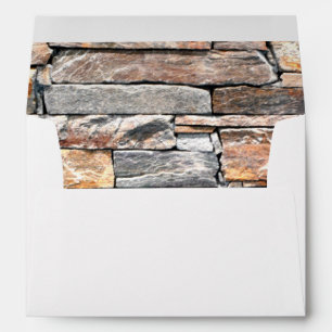 Flagstone natural stone pattern bricks envelope