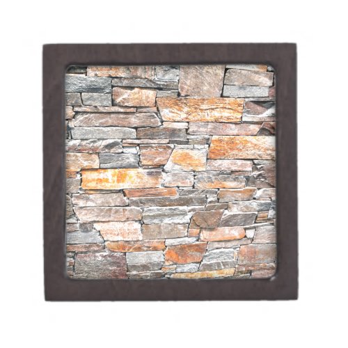 Flagstone  natural stone pattern  bricks jewelry box