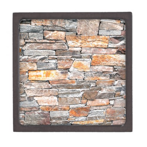 Flagstone  natural stone pattern  bricks keepsake box