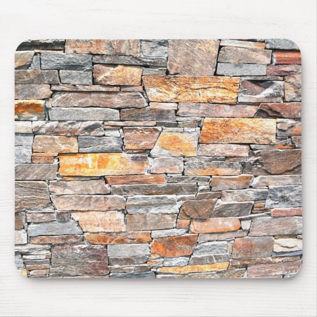 Flagstone | natural stone pattern | bricks mouse pad (Front)