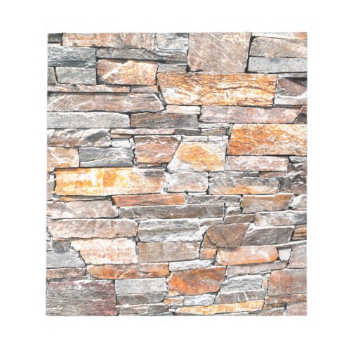 Flagstone  natural stone pattern  bricks notepad