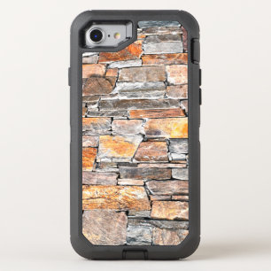 Flagstone   natural stone pattern   bricks OtterBox defender iPhone SE/8/7 case