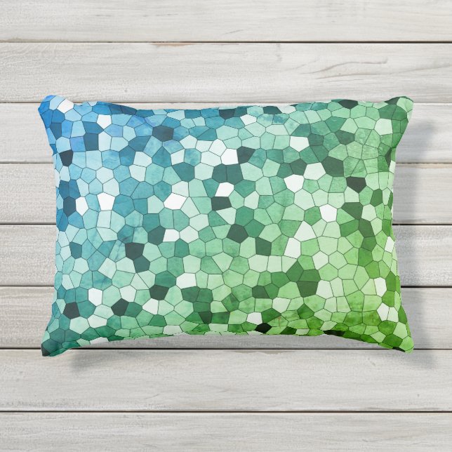 Flagstone Pattern Outdoor Pillow (Front)
