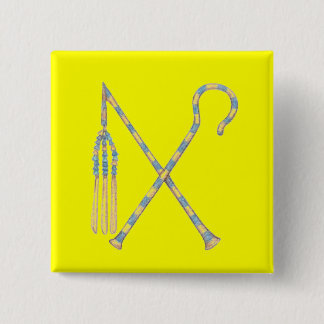 Flail and Crook Button