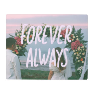 Flainco2025,Forever & Always – Romantic Wedding Co Metal Print