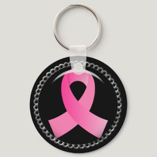 Flair Breast Cancer Pink Ribbon Keychain