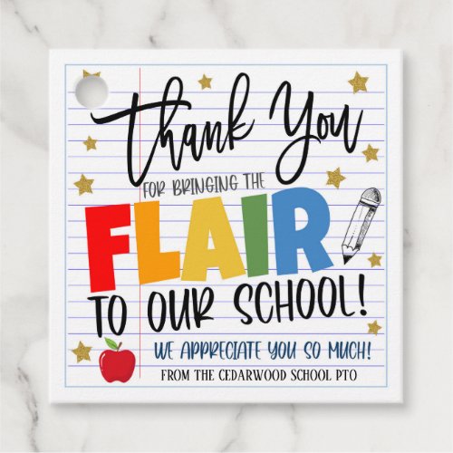 Flair Pen Gift Tag