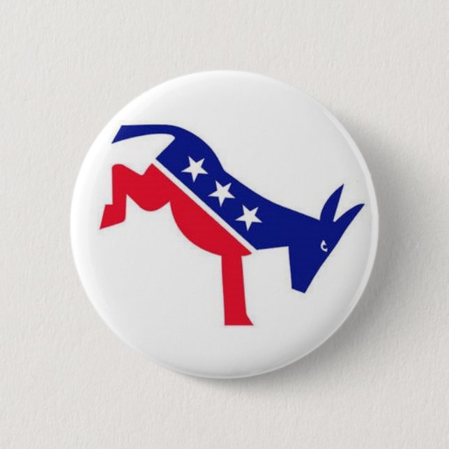 Flair Pin : Democrat Donkey (Front)