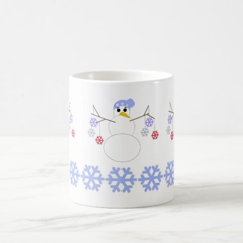 Flakey Snowman Coffee Mug