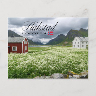 Flakstad auf den Lofoten Postcard