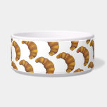 Flaky Buttery Croissant French Pastry Foodie Bowl<br><div class="desc">Design features an original marker illustration of a flaky,  buttery French croissant pastry. Great for your favorite foodie! Coordinating pet products available.

Don't see what you're looking for? Need help with customization? Click "contact this designer" to have something created just for you!</div>
