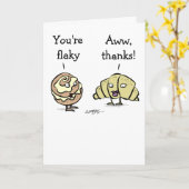 Flaky Friends Card (Yellow Flower)